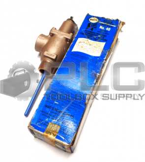 NEW WATTS NO.40 AUTOMATIC RESEATING COMBINATION RELIEF VALVE MODEL M12