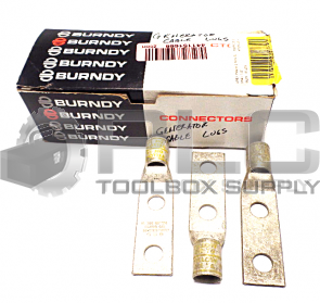 LOT OF 3 NEW BURNDY YA30L2NTCFX LUG CONNECTORS