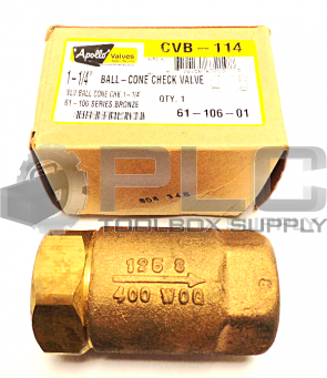 NEW APOLLO 61-106-01 CONE CHECK VALVE 