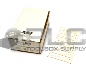 NEW AUTOMATION SYSTEM INTERCONNECT ASI434006 BLANK MARKER TAGS KB6/12