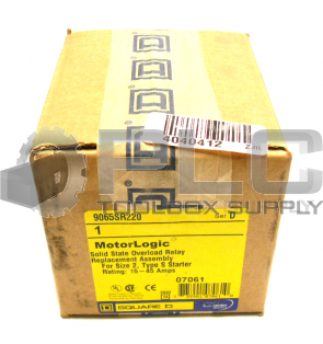 NEW SEALED SQUARE D 9065SR220 OVERLOAD RELAY
