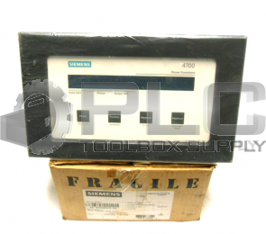 NEW SIEMENS 4700-BDRMC3-12HN POWER METER 