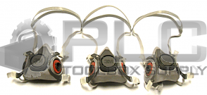NEW LOT OF 3 3M 6200/07025 RESPIRATOR HALF FACEPIECE 