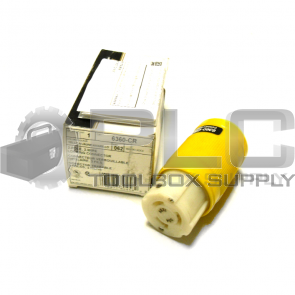 NEW LEVITON 6360-CR 50A 2P 3W LOCKING CONNECTOR 6360CR