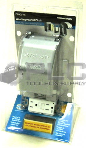 NEW THOMAS & BETTS CSMGV-NR WEATHERPROOF GFCI REDDOT LOCKABLE