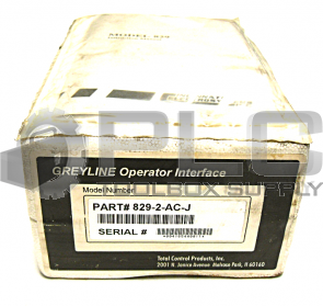 NEW GREYLINE 829-2-AC-J OPERATOR INTERFACE 