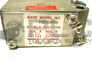 NEW SCHRADER BELLOWS K022092 PNEUMATIC MANIFOLD READ