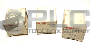 NEW LOT OF 3 FURNAS H79 OVERLOAD HEATER ELEMENT 