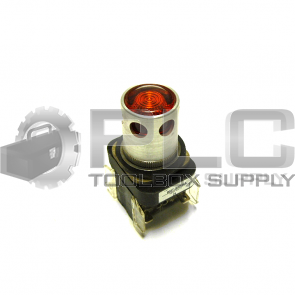 NEW ALLEN BRADLEY 800T-QAH24A AMBER PUSH BUTTON WITH GUARD SERIES T