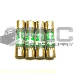 LOT OF 4 NEW FUSETRON FNM-2 8/10 FUSE DUAL-ELEMENT 