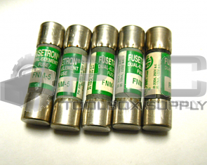 LOT OF 5 NEW FUSETRON FNM-5 FUSE DUAL-ELEMENT  