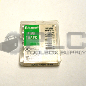LOT OF 6 NEW LITTELFUSE 3AG 1/2A 312 FUSE 