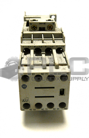 ALLEN BRADLEY 100-C09Z*400 CONTACTOR WITH 100-F CONTACT BLOCK 