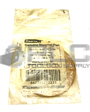 SEALED NEW STEARNS 5-66-8452-00 FRICTION DISC KIT *READ*