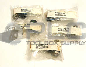 NEW LOT OF 5 NUMATICS 2FCRN FLOW CONTROL VALVE NUM2FCRN