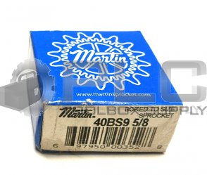 NEW SEALED MARTIN 40BS9 5/8 SPROCKET 