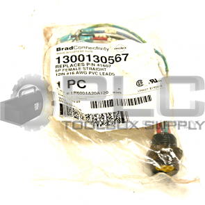 NEW SEALED BRAD CONNECTIVITY 1R6004A20A120 FEMALE 6 POLE STRAIGHT  