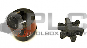 NEW LOVEJOY 1.375 L-100 JAW COUPLING WITH RUBBER COUPLING SPIDER INSERT