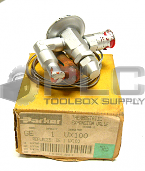 NEW PARKER GE-1-VX100 THERMOSTATIC EXPANSION VALVE GE 1 VX100