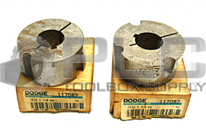 NEW LOT OF 2  DODGE 117082 TAPER LOCK BUSHING 1610 X 7/8 