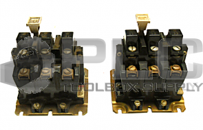 LOT OF 2 ALLEN BRADLEY 592-BOV16 /A MANUAL RESET 3 POLE