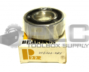 NEW PEER W6206-2RS BEARINGS 