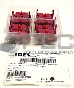 NEW LOT OF 8 IDEC HW-F01 CONTACT BLOCK 