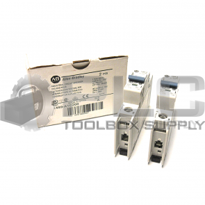 NEW BOX OF 2 ALLEN BRADLEY 1489-A1C200 SER A 1 POLE CIRCUIT BREAKERS