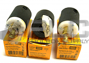 LOT OF 3 NEW HUBBELL HBL4720C TWIST LOCK PLUG 