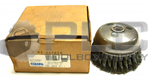 NEW OSBORN 33015 6'' KNOTTED WIRE CUP BRUSH 