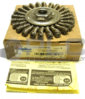 NEW WEILER 03597499 4" CABLE TWIST WIRE WHEEL