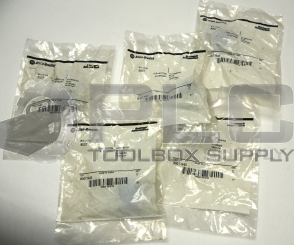 LOT OF 5 NEW ALLEN BRADLEY 800T-N43 /SER C ILLUMINATED BLUE HEAD CAP