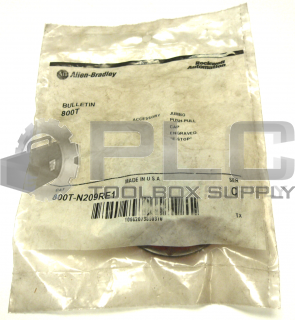 NEW ALLEN BRADLEY 800T-N209RE1 /SER C JUMBO PUSH/PULL CAP ENGRAVED "E-STOP"