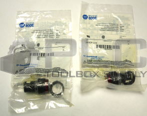 NEW LOT OF 2 ALLEN BRADLEY 800EP-LE4 /SER A ILLUMINATED EXTENDED PUSH BUTTON RED
