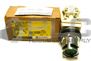 NEW SQUARE D 9001K3L1GH13 ILLUM PUSH BUTTON GREEN