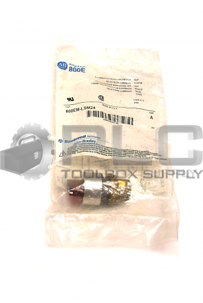 NEW ALLEN BRADLEY 800EM-LSM24 SER A ILLUMINATED SELECTOR SWITCH RED