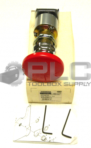 NEW SIEMENS 51PA2E2A 2 POS PUSH-PULL OPERATOR MAINTAINED 2-21/2 IN HEAD RED