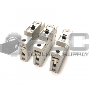 LOT OF 3 NEW SIEMENS 5SX21 C4 1 POLE CIRCUIT BREAKER 5SX21C4