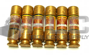NEW LOT OF 6 BUSSMANN LPN-RK-25SP LOW PEAK DUAL ELEMENT TIME DELAY FUSE