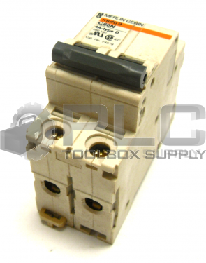 MERLIN GERIN 24518 2 POLE CIRCUIT BREAKER C60N 4A TYPE D
