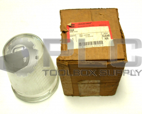 NEW CROUSE-HINDS G54 GLOBE, CLEAR GLASS