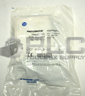 NEW SEALED ALLEN BRADLEY 42EF-R9RCB-A2 /SER B TRANSMITTED BEAM RECEIVER 20M