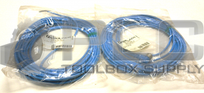 NEW LOT OF 2 PEPPERL+FUCHS V1-W-N-10M-PUR CABLES CONNECTORS