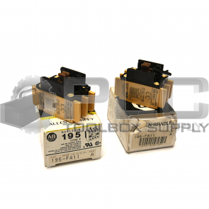 NEW LOT OF 2 ALLEN BRADLEY 195-FA11 SER A AUXILIARY CONTACT TYPE F