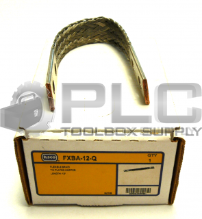 NEW ILSCO FXBA-12-Q FLEXIBLE BRAID TIN PLATED COPPER 12"