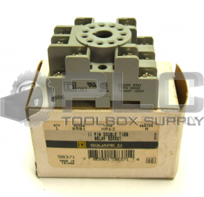 NEW SQUARE D 8501NR62 /SER A 11 PIN DOUBLE TIER RELAY SOCKET