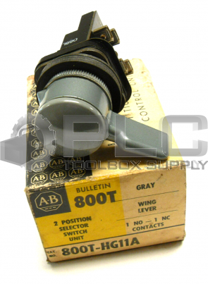 NEW ALLEN BRADLEY 800T-HG11A SELECTOR SWITCH UNIT GRAY 
