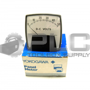 NEW YOKOGAWA 1371-0050 PANEL METER 0-50 D-C VOLTS 