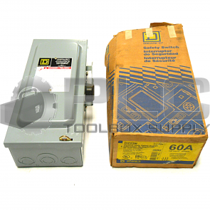 NEW IN BOX SQUARE D D222N GENERAL DUTY SAFETY SWITCH FUSIBLE 