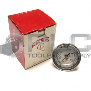 NEW WINTERS TBM30025 B11 AP3 THERMOMETER 3" DIAL 1/2"NPT 2.5" STEM 50-500 F/C